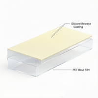 Film de protection en silicone PET transparent Tensfilm 25µm, haute température (5-30g/in), pour découpe de FPC et PCB