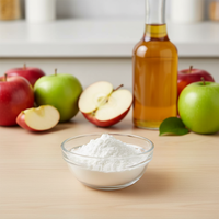 Vinaigre de cidre de pomme, extrait de fruits à base de plantes en poudre 5% 10%, complément alimentaire pour la perte de poids, emballage sous vide en fût
