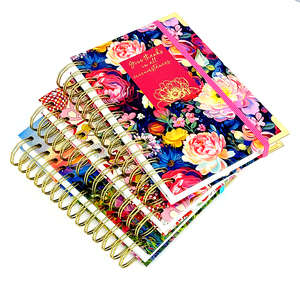 Benutzer definierte A5 Double Coil Spiral Bound <span class=keywords><strong>Notebook</strong></span> Großhandel Farbdruck papier Cover Notepad für Schule oder Büro - Product Image 2