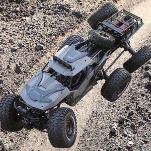 Coche de Carreras RC de Alta Velocidad de 70 cm, Camioneta de Aleación con Control Remoto de 6 Ruedas, Todoterreno, con Amortiguador, Cable USB Incluido - Product Image 3