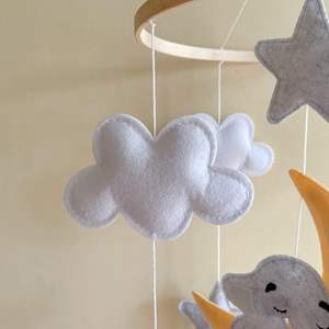 Décoration de chambre d'enfant, mobile <span class=keywords><strong>musical</strong></span> éducatif pour bébé en feutre doux et écologique, animaux suspendus rotatifs, pour <span class=keywords><strong>lit</strong></span> de bébé de 0 à 24 mois, jouets de <span class=keywords><strong>lit</strong></span> - Product Image 3