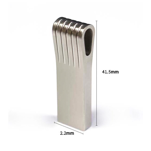 Factory Direct Sale New Silvery Metal USB Flash Drive 2.0 3.0 CE Certified Bulk 16GB 32GB 64GB 128GB