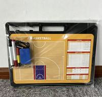 Tableau tactique de basketball portable avec plan de terrain complet, tableau magnétique de stratégie avec enregistrement des scores, des fautes et des temps morts