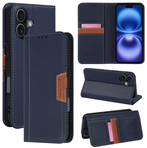 Étui de téléphone en cuir avec fonction portefeuille, porte-cartes, accessoires pour téléphone en PU, étui pour IP 16-6.1, <span class=keywords><strong>pochette</strong></span> - Product Image 1