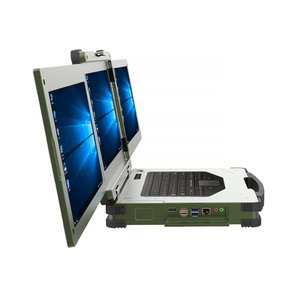 Çekirdek i7 i9 2 ekran 3creen Gigabit LAN ekran VGA portu 1XRS232 veya RS485 ile taşınabilir endüstriyel sağlam dizüstü - Product Image 2
