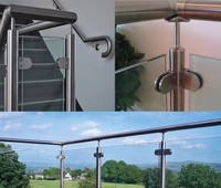 Balustrade en acier inoxydable 304 316 très vendue pour escaliers et balcons commerciaux et résidentiels