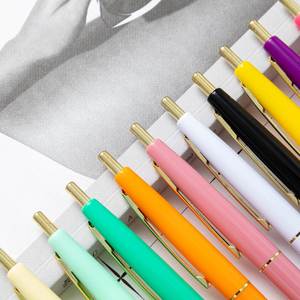 Stylos à bille multicolores personnalisés en vrac, stylos promotionnels en plastique pour le bureau et l'école avec logo pour les salons professionnels - Product Image 2