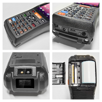 Lecteur de codes-barres robuste et bon marché 4 pouces Android PDA 3G réseau 2D imprimante thermique WIFI 58mm PDA de poche industriel évalué IP65 16 Go