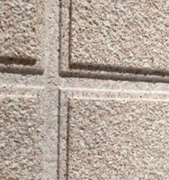 Revêtement mural en granit liquide avec granulats de pierre criblés, revêtement mural en granit pour façades de bâtiments continuément exposées au soleil