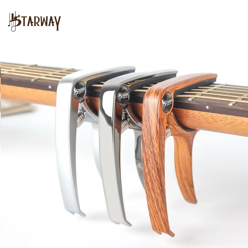 New Products 2023 Starway Guitar Capo, Professional Zinc Metal Capo For 6 String Acoustic Guitar Ukulele Bass Banjo Mandolin