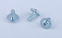 Sekrup Self-Tapping Kepala Torx Kiri Berbahan Baja Karbon Metrik Berkualitas Tinggi yang Dapat Disesuaikan # ST2-8 Biru-Berlapis Seng 8.8 Datar