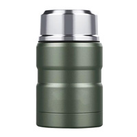 Nouvelle boîte à lunch isotherme portable à double paroi en acier inoxydable de grande capacité, design minimaliste moderne, adaptée pour