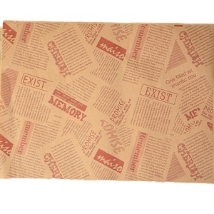 Nhà Sản Xuất Chuyên Nghiệp Biểu Tượng Tùy Chỉnh Dầu Bằng Chứng Thủ Công Giấy Gói Thực Phẩm Giấy Cho Bánh Sandwich Thực Phẩm <span class=keywords><strong>Wrapper</strong></span> - Product Image 2