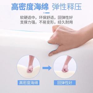 Almohadilla Triangular Antiescaras de Esponja de Alta Densidad con Soporte Lumbar, Diseño a Cuadros Azules, para Pacientes Ancianos Postrados en Cama - Product Image 2