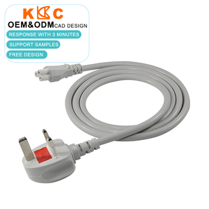 Câble d'alimentation HO5VV-F 3G 0,75 mm² BS1363 3 broches vers IEC C5, couleur grise - Product Image 4