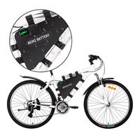 Batterie au lithium personnalisée pour vélo électrique 48V 52V 60V 72V, batteries triangulaires pour VTT avec chargeur, capacités 20Ah 24Ah 28.8Ah 30Ah