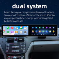 Autoradios 25,6 pouces avec Bluetooth, écran tactile, navigation GPS, Android W204, Carplay, lecteur DVD pour Mercedes C W204 07-11