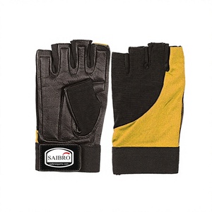 High Quality Unisex Neoprene Cowhide Leather Half-Finger Fitness <b>Gloves</b> for Gym <b>Weight</b> Lifting Bodybuilding Customized <b>Gloves</b> - Product Image 2