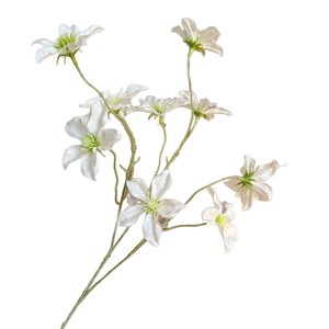 Flores Artificiales de Clemátis Jinxi, Arreglo de 9 Cabezas de Seda Realista para Decoración de Bodas y Hogar - Product Image 4