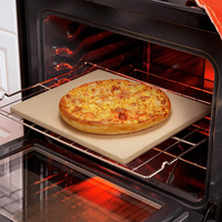 Petite pierre à pizza en cordiérite de 7.5 pouces, mini outil de cuisson à pizza robuste pour four et gril