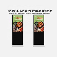 Layar Kios Informasi Android LCD Touch Screen 32 Inch, Kios Iklan Digital dengan Kamera, Indoor SDK, Garansi 1 Tahun