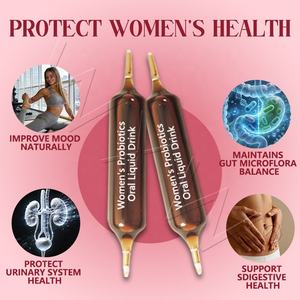 Bebida Líquida Probiótica con Sabor a Cereza y Logotipo Personalizado para Mujeres, Doble Boquilla, Apoya <span class=keywords><strong>la</strong></span> Salud <span class=keywords><strong>Intestinal</strong></span>, Suplementos Prebióticos - Product Image 3