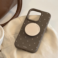 Mignon Mode Polka Dot Esthétique Conception Antichoc TPU Téléphone Cas pour iPhone 17 16 Pro Max avec Support Mobile Couvre pour Filles