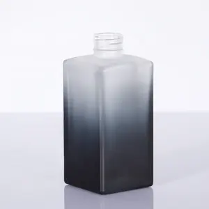 40 ml 80 ml 100 ml 250 ml stromverlauf dunkelblau schilf-diffusor-flasche quadratische luxuriöse flasche mit holzkappe