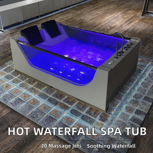 <span class=keywords><strong>HOT</strong></span> COMO アクリル製屋内自立式ヨーロピアンデザイン滝状ジェットバススパ浴槽 20ジェット 2名用マッサージホットタブ - Product Image 2