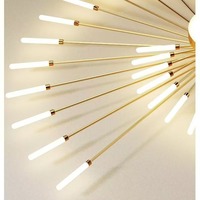 Éclairage intérieur moderne Feux d'artifice créatifs Plafonnier à LED Plafonnier en acrylique pour le salon
