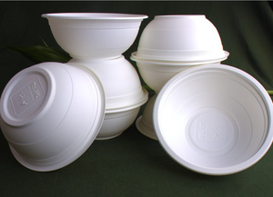 Biodegradable Ramen Bowl 300Ml Corn Starch Soup Bagasse Bowls