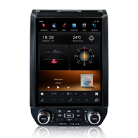 Accesorios de Radio con Pantalla Vertical de 12.1 Pulgadas, Snapdragon 665 para Ford F150 2015-2021, Pantalla Táctil para Automóvil, Android Auto Inalámbrico, GPS