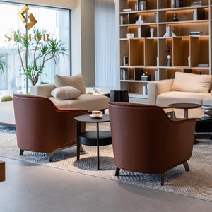 Biệt thự hiện đại khách sạn quán cà phê căn hộ ngồi có thể ngả phòng khách Bắc Âu nhung phòng khách sofa đơn cafe Ghế thư giãn ghế bành - Product Image 4