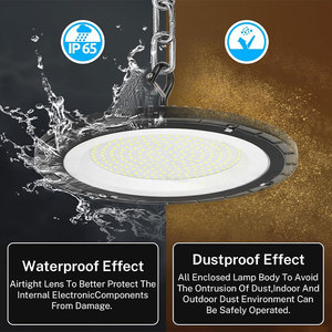 תאורת לד תעשייתית IP66 בצורת UFO בהספק 150 וואט, 5000 קלווין, לאולמות תעשייה, מחסנים ואצטדיונים. - Product Image 6