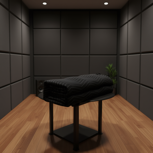 Manta Insonorizante de 96 x 80 Pulgadas, Negra, Bloqueadora de Ruido Acústico, Cubierta para Puerta, Diseño Minimalista, Material de PVC - Product Image 2