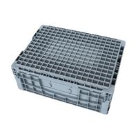 Caisse de rangement pliable en plastique, conteneur réutilisable en PP, caisse solide pour le stockage et le transport