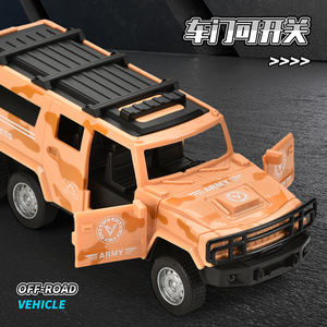 Vehículo de Fricción con Diseño de Camuflaje, Juguete de Auto para Niños, Regalo, Vehículo Todoterreno - Product Image 3
