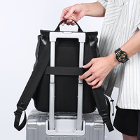 Sac à dos de travail et de voyage moderne, imperméable, en tissu Oxford léger, grande capacité, avec logo personnalisé imprimé en sérigraphie, design personnalisé