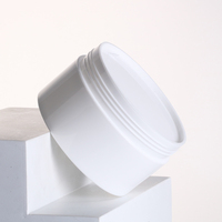 300g 500g vide PP rond large bouche soin de la peau crème conteneur blanc cosmétique pots en plastique avec couvercle