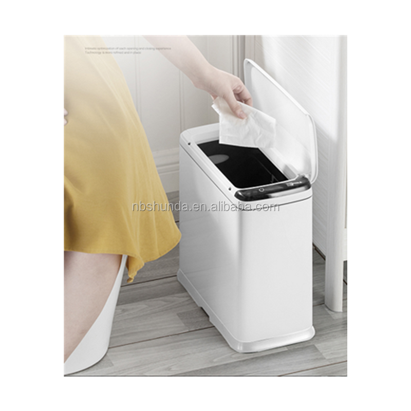 9L Hot Selling Smart Sensor Bin Soft Close Bathroom Sensor Bin Square Shape Smart Trash Bin · image 5