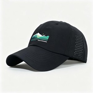 Fabricant de casquettes en gros, logo personnalisé, casquette de golf et de baseball à 6 panneaux découpée au laser, casquette de papa brodée de haute qualité à visière incurvée - Product Image 3