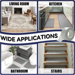 Carpet <strong>Tape</strong> Double Sided Adhesive Rug <strong>Gripper</strong> Double Sided Rug <strong>Tape</strong> for Area Rugs Over Carpet for Hardwood Floors - Product Image 4