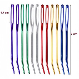 Jarum Benang Grosir dengan Mata Besar Bengkok untuk Menjahit Permadani, Menenun Wol, dan Menambal - Product Image 2