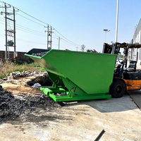 Trémie auto-vidante en acier doux de 6 yards à haute durabilité pour chariot élévateur
