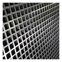 Maille perforée en aluminium de tôle perforée de trou carré