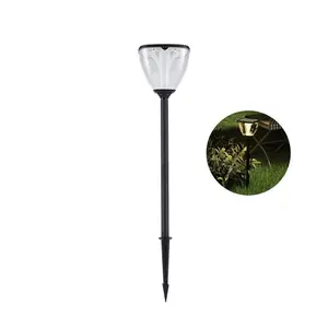 Ip65 étanche led énergie solaire éclairage de jardin lampe de pilier pour la pelouse extérieure applique murale