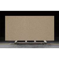 DCT OK1004 Dalle de quartz taupe chaud moderne, texture à pores fins et denses, pierre artificielle pour murs et plans de travail