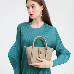 <span class=keywords><strong>Marca</strong></span> de diseñador 2025, bolso de mano de gran capacidad para mujer, cuero genuino de alta calidad, estilo Vintage para mujer para el verano - Product Image 3