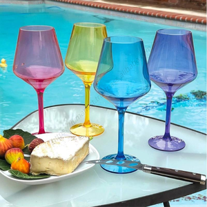 Verres à vin rouge en plastique de style européen colorés, prix de gros, verrerie en cristal, cadeau idéal pour les fêtes d'anniversaire - Product Image 5