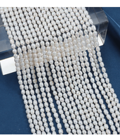 Perles d'eau douce naturelles de qualité AA, forme de riz blanc, sans noyau, pour la création de bijoux, longueur 36 cm, 60 perles
